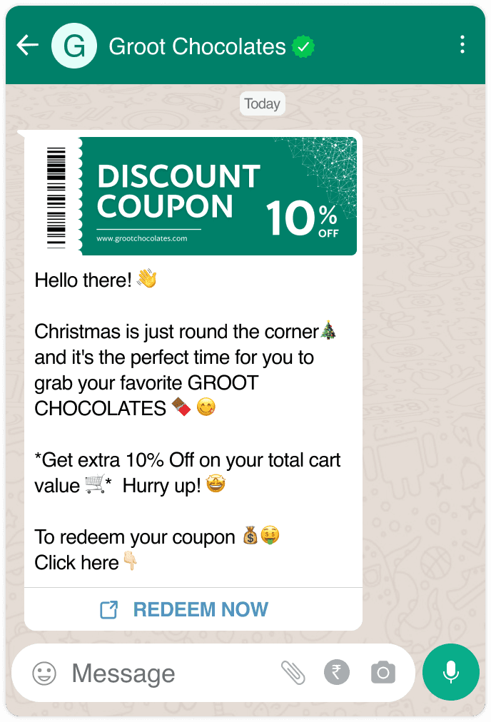 Whatsapp promotions