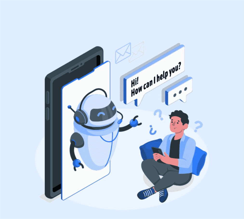 image of bot resolving customer queries