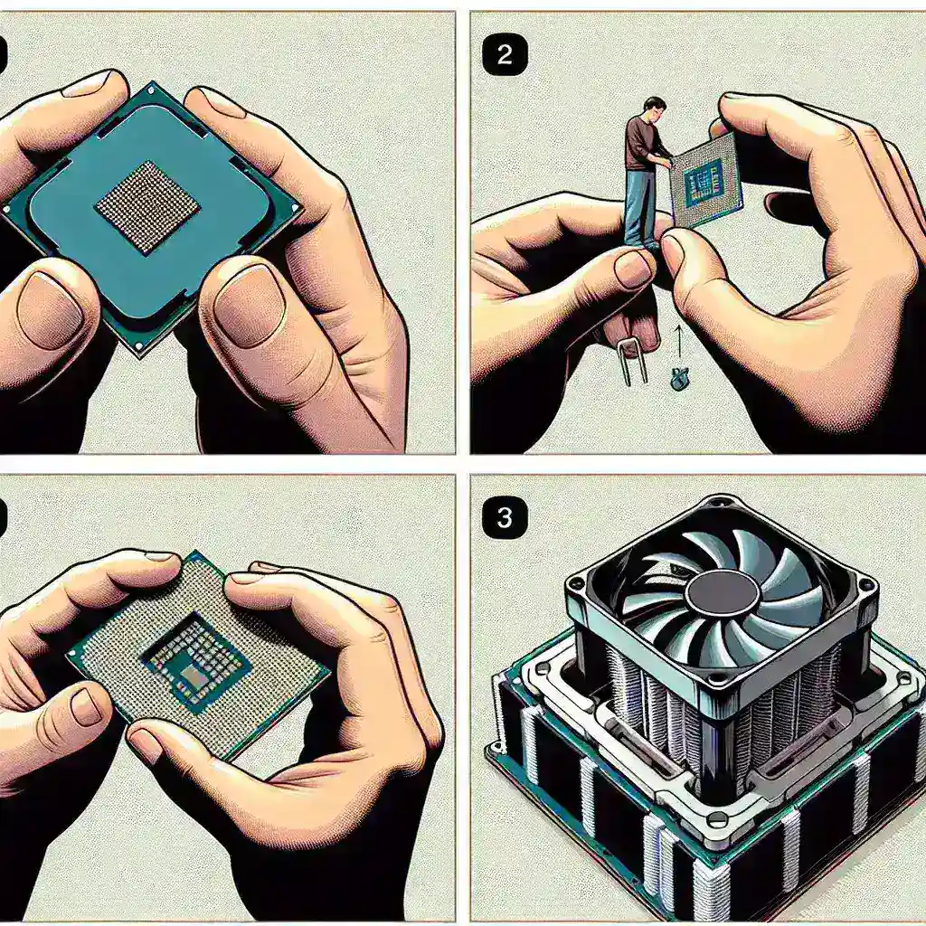 What are the steps to install a CPU heatsink and fan?