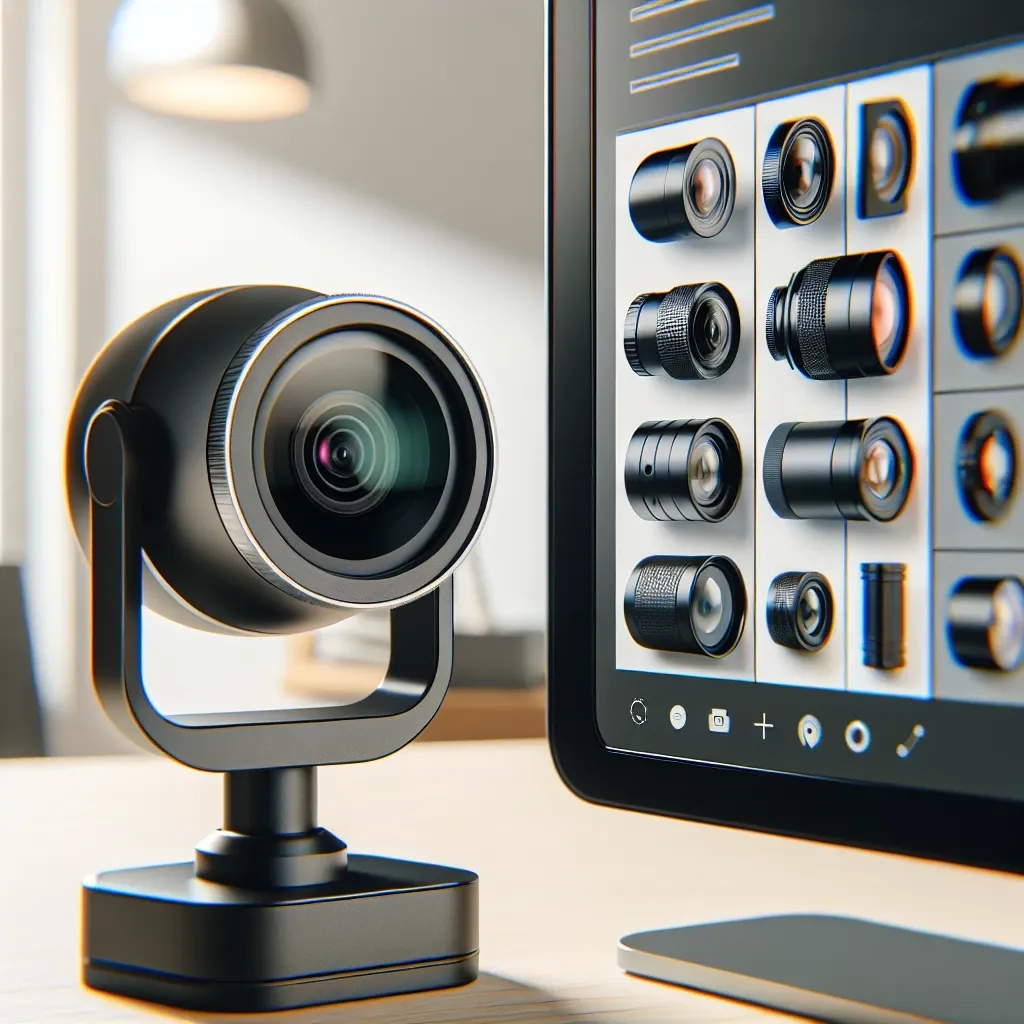 Why are some webcams designed with interchangeable lenses?